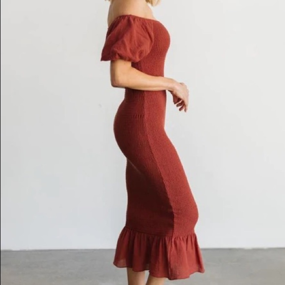 Baltic Born Alana Smocked Midi Dress - Bump Friendly